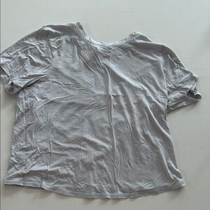 lululemon athletica Light Gray Short Sleeve Tee